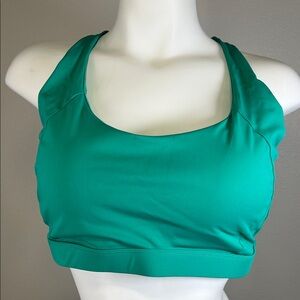 Running Girl Green Sports Wireless Bra XXL